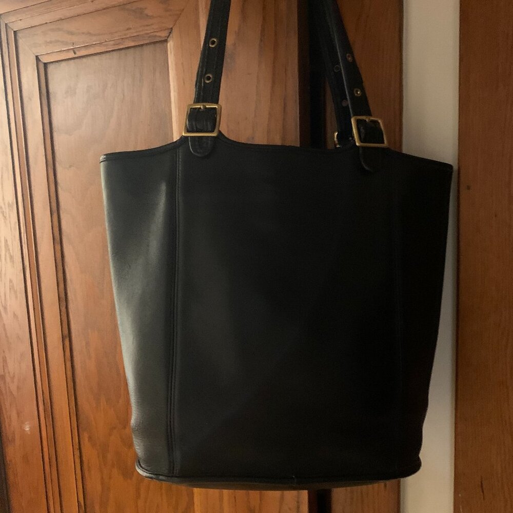COACH Black Tote Circa 1990's  (model 9090)